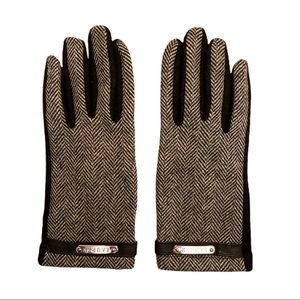 Lauren Ralph Lauren Herringbone Gloves 🧤 Size M